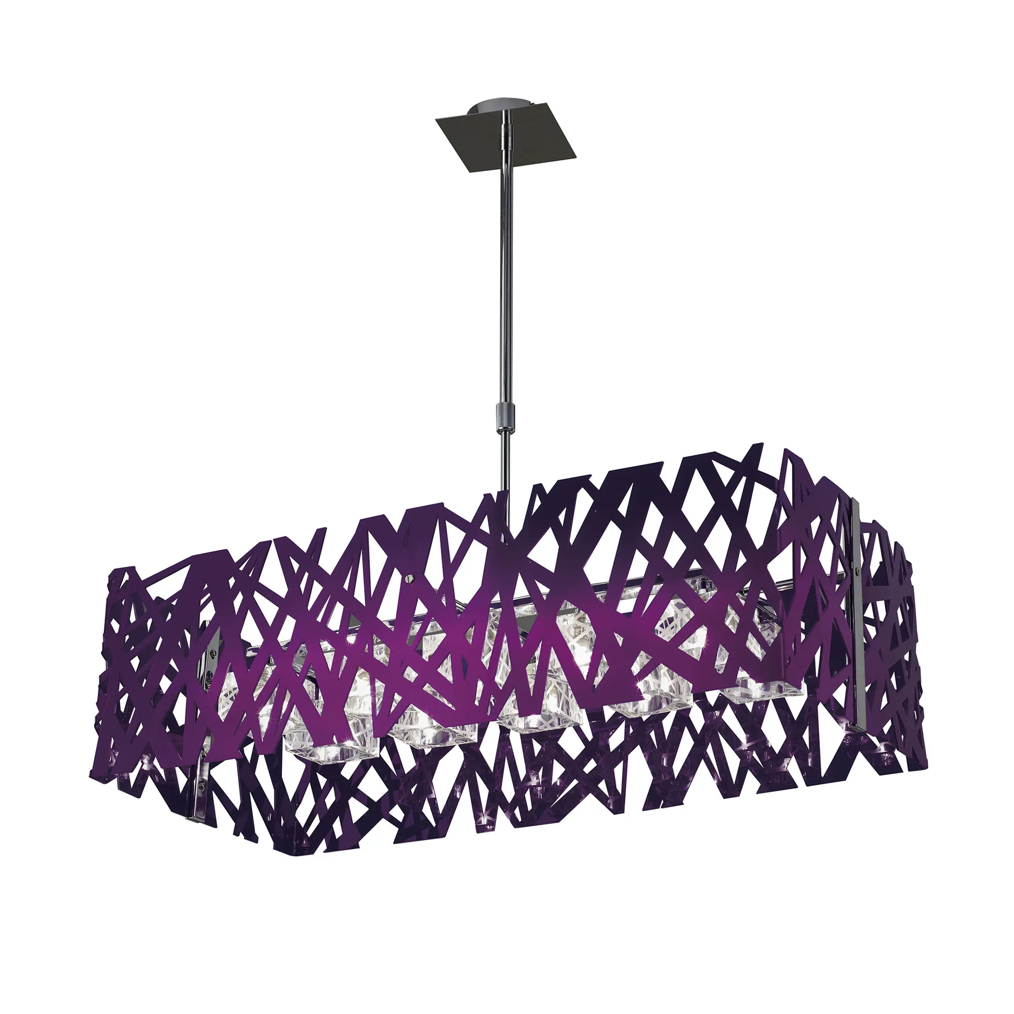 M1301  Tokio Rectangular Telescopic 10 Light Violet